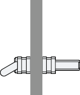 Винт секционный Medium изогнутый вниз, раширение 5 мм, 7,5 x 3,5 х 13.5 мм фото в интернет-магазине Дентаурум
