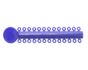 Лигатура эластичная на модуле фиолетовая 26 колец фото в интернет-магазине Дентаурум