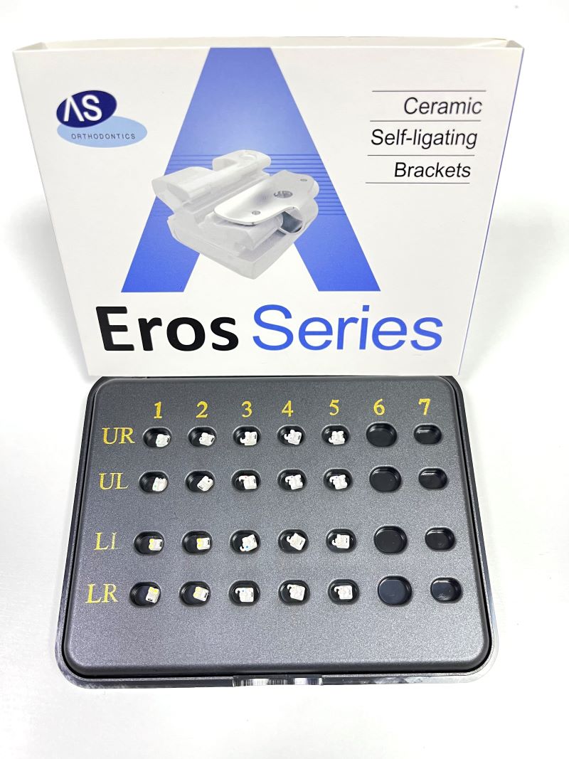 Eros interactive ceramic self ligating web