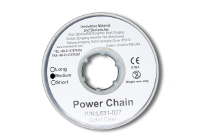 Цепочка эластичная Hestia Power Chain серая короткий шаг, 4,6 м. фото в интернет-магазине Дентаурум