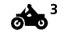 Тяга эластичная 6,4 мм 1/4 F 2,5 оз (71 г), мотоцикл №3, легкая фото в интернет-магазине Дентаурум