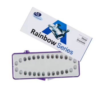 Брекеты лигатурные металлические Rainbow, мини, MBT 018 с кр. 3,4,5 - 20 шт. фото в интернет-магазине Дентаурум
