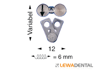 Винт расширяющий веерообразный двойной в/ч 12 мм расширение 6 мм фото в интернет-магазине Дентаурум