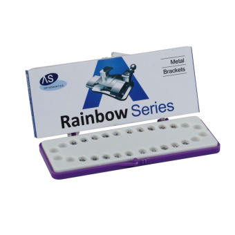 Брекеты лигатурные металлические Rainbow, мини, MBT 018 с кр. 3,4,5 - 20 шт. фото в интернет-магазине Дентаурум