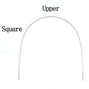 Дуга нитиноловая термоактивная широкая форма 16х16 в/ч фото в интернет-магазине Дентаурум