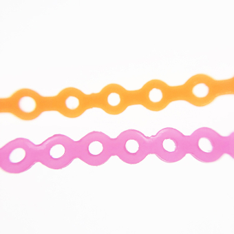 Цепочка эластичная оранжевая, короткий шаг 4,6 м фото в интернет-магазине Дентаурум